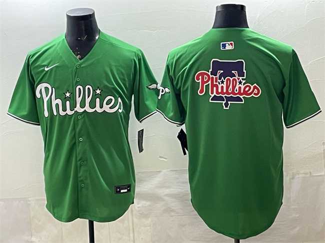 Men's Philadelphia Phillies Team Big Logo Green Limited Stitched Jersey Dzhi,We sell and wholesale Men's Philadelphia Phillies Team Big Logo Green Limited Stitched Jersey Dzhi on line form chian!