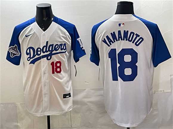 Men's Los Angeles Dodgers #18 Yoshinobu Yamamoto White Royal 2025 World Series Limited Stitched Jersey Dzhi,We sell and wholesale Men's Los Angeles Dodgers #18 Yoshinobu Yamamoto White Royal 2025 World Series Limited Stitched Jersey Dzhi on line form chian!