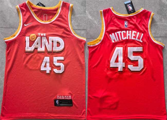 Men's Cleveland Cavaliers #45 Donovan Mitchell Orange 2025-26 CityEdition Stitched Jersey,We sell and wholesale Men's Cleveland Cavaliers #45 Donovan Mitchell Orange 2025-26 CityEdition Stitched Jersey on line form chian!