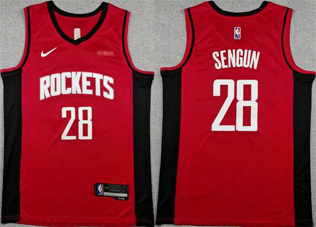 Men's Houston Rockets #28 Alperen Sengun Red Icon Edition Stitched Jersey,We sell and wholesale Men's Houston Rockets #28 Alperen Sengun Red Icon Edition Stitched Jersey on line form chian!