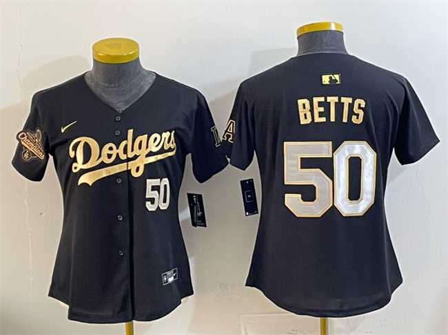 Youth Los Angeles Dodgers #50 Mookie Betts Black Gold 2025 World Series Champions Patch Limited Stitched Jersey Dzhi,We sell and wholesale Youth Los Angeles Dodgers #50 Mookie Betts Black Gold 2025 World Series Champions Patch Limited Stitched Jersey Dzhi on line form chian!