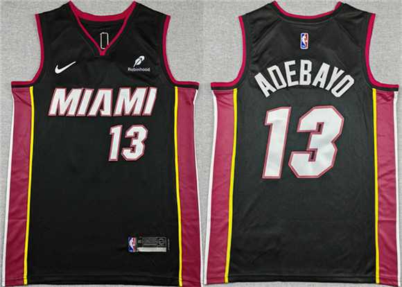 Men's Miami Heat #13 Bam Adebayo Black Icon Edition Stitched Jersey,We sell and wholesale Men's Miami Heat #13 Bam Adebayo Black Icon Edition Stitched Jersey on line form chian!