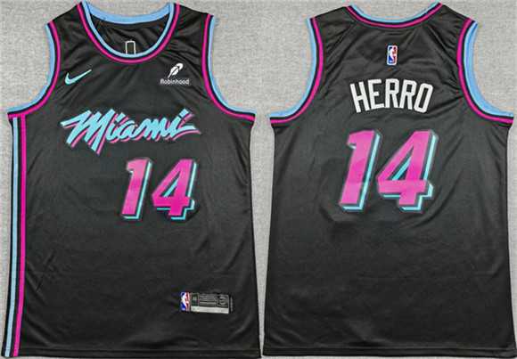 Men's Miami Heat #14 Tyler Herro Black 2025-26 City Edition Stitched Jersey,We sell and wholesale Men's Miami Heat #14 Tyler Herro Black 2025-26 City Edition Stitched Jersey on line form chian!