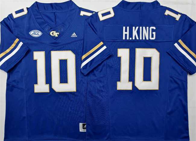 Men's Georgia Tech Yellow Jackets #10 Haynes King Royal F.U.S.E. Limited Stitched Jersey,We sell and wholesale Men's Georgia Tech Yellow Jackets #10 Haynes King Royal F.U.S.E. Limited Stitched Jersey on line form chian!