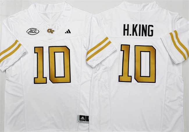 Men's Georgia Tech Yellow Jackets #10 Haynes King White F.U.S.E. Limited Stitched Jersey,We sell and wholesale Men's Georgia Tech Yellow Jackets #10 Haynes King White F.U.S.E. Limited Stitched Jersey on line form chian!