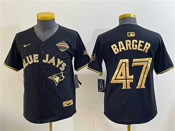 Youth Toronto Blue Jays #47 Addison Barger Black Gold 2025 American League Champions Limited Stitched Jersey Dzhi,We sell and wholesale Youth Toronto Blue Jays #47 Addison Barger Black Gold 2025 American League Champions Limited Stitched Jersey Dzhi on line form chian!