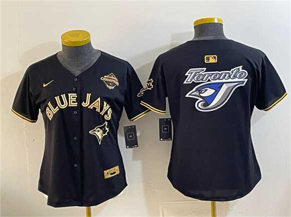 Youth Toronto Blue Jays Team Big Logo Black Gold 2025 American League Champions Limited Stitched Jersey Dzhi,We sell and wholesale Youth Toronto Blue Jays Team Big Logo Black Gold 2025 American League Champions Limited Stitched Jersey Dzhi on line form chian!