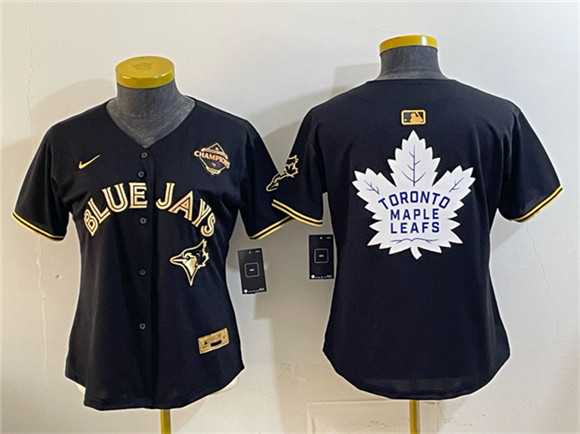 Youth Toronto Blue Jays & Leafs Black Gold 2025 American League Champions With White Leafs Logo Limited Stitched Jersey Dzhi,We sell and wholesale Youth Toronto Blue Jays & Leafs Black Gold 2025 American League Champions With White Leafs Logo Limited Stitched Jersey Dzhi on line form chian!
