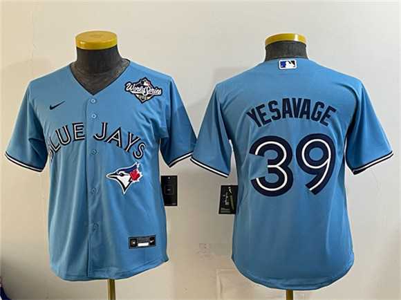 Youth Toronto Blue Jays #39 Trey Yesavage Blue 2025 World Series Cool Base Stitched Jersey Dzhi,We sell and wholesale Youth Toronto Blue Jays #39 Trey Yesavage Blue 2025 World Series Cool Base Stitched Jersey Dzhi on line form chian!