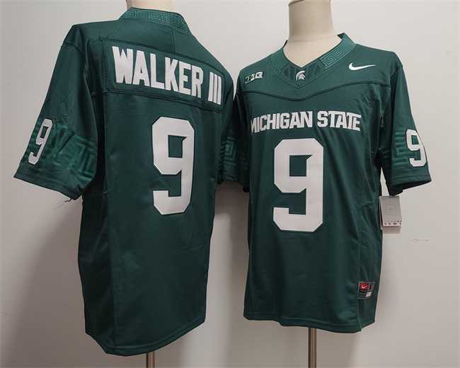 Men's Michigan State Spartans Green #9 WALKER III Green F.U.S.E. Stitched Jersey,We sell and wholesale Men's Michigan State Spartans Green #9 WALKER III Green F.U.S.E. Stitched Jersey on line form chian!