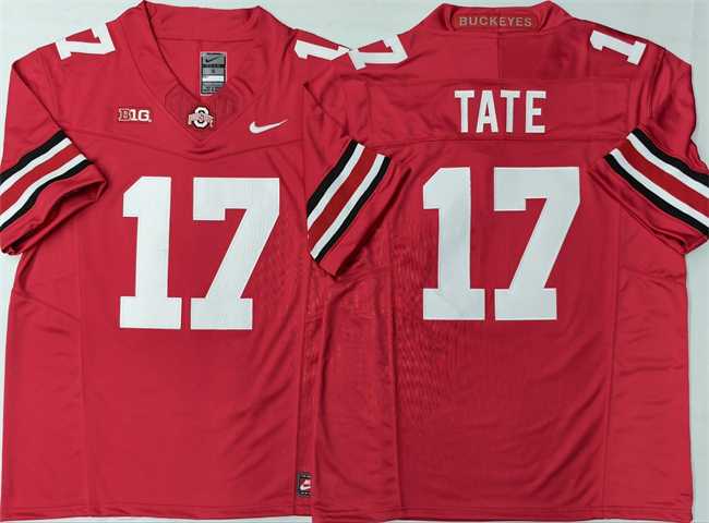 Men's Ohio State Buckeyes #17 Carnell Tate Red 2025 F.U.S.E. Limited Stitched Jersey,We sell and wholesale Men's Ohio State Buckeyes #17 Carnell Tate Red 2025 F.U.S.E. Limited Stitched Jersey on line form chian!