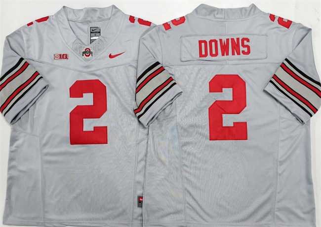 Men's Ohio State Buckeyes #2 Caleb Downs Gray F.U.S.E. Limited Stitched Jersey,We sell and wholesale Men's Ohio State Buckeyes #2 Caleb Downs Gray F.U.S.E. Limited Stitched Jersey on line form chian!