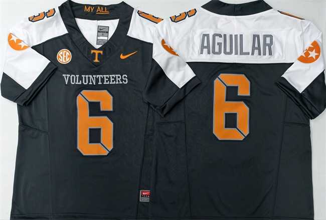 Men's Tennessee Volunteers #6 Joey Aguilar White Black 2025 F.U.S.E. Stitched Jersey,We sell and wholesale Men's Tennessee Volunteers #6 Joey Aguilar White Black 2025 F.U.S.E. Stitched Jersey on line form chian!