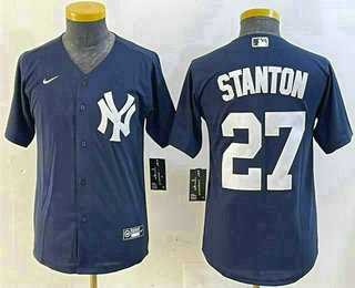 Youth New York Yankees #27 Giancarlo Stanton Navy Cool Base Stitched Jersey,We sell and wholesale Youth New York Yankees #27 Giancarlo Stanton Navy Cool Base Stitched Jersey on line form chian!