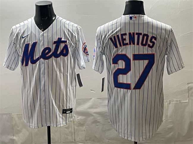 Men's New York Mets #27 Mark Vientos White Cool Base Stitched Jersey,We sell and wholesale Men's New York Mets #27 Mark Vientos White Cool Base Stitched Jersey on line form chian!