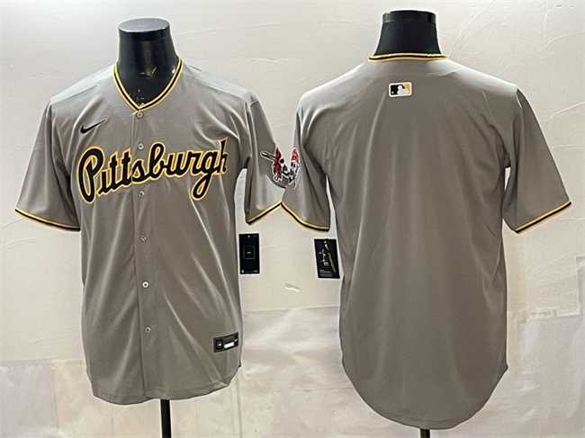 Men's Pittsburgh Pirates Blank Gray Limited Stitched Jersey,We sell and wholesale Men's Pittsburgh Pirates Blank Gray Limited Stitched Jersey on line form chian!