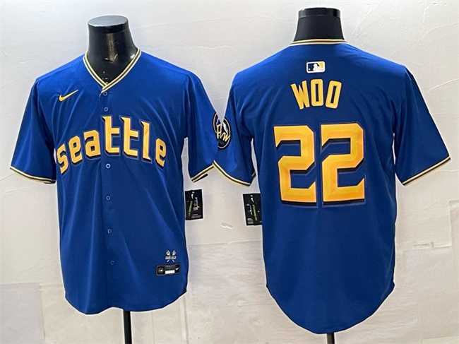 Men's Seattle Mariners #22 Bryan Woo Royal 2025 Limited Stitched jersey,We sell and wholesale Men's Seattle Mariners #22 Bryan Woo Royal 2025 Limited Stitched jersey on line form chian!