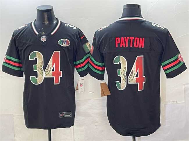 Men's Chicago Bears #34 Walter Payton Black Mexico F.U.S.E. With VMH Patch Stitched Jersey,We sell and wholesale Men's Chicago Bears #34 Walter Payton Black Mexico F.U.S.E. With VMH Patch Stitched Jersey on line form chian!