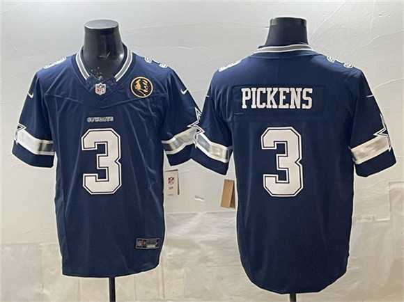 Men's Dallas Cowboys #3 George pickens Navy F.U.S.E. With John Madden Patch Vapor Limited Stitched Jersey,We sell and wholesale Men's Dallas Cowboys #3 George pickens Navy F.U.S.E. With John Madden Patch Vapor Limited Stitched Jersey on line form chian!