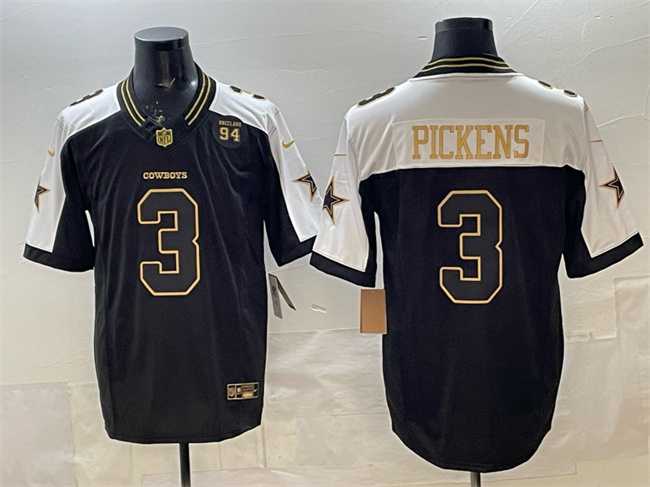 Men's Dallas Cowboys #3 George pickens Black Gold 2025 F.U.S.E. 94 Marshawn Kneeland Memorial Patch Vapor Limited Stitched Jersey,We sell and wholesale Men's Dallas Cowboys #3 George pickens Black Gold 2025 F.U.S.E. 94 Marshawn Kneeland Memorial Patch Vapor Limited Stitched Jersey on line form chian!