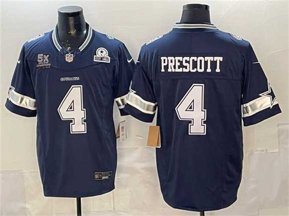 Men's Dallas Cowboys #4 Dak Prescott Navy F.U.S.E. With 5x Super Bowl Champions & Established In 1960 Patch Vapor Limited Stitched Jersey,We sell and wholesale Men's Dallas Cowboys #4 Dak Prescott Navy F.U.S.E. With 5x Super Bowl Champions & Established In 1960 Patch Vapor Limited Stitched Jersey on line form chian!