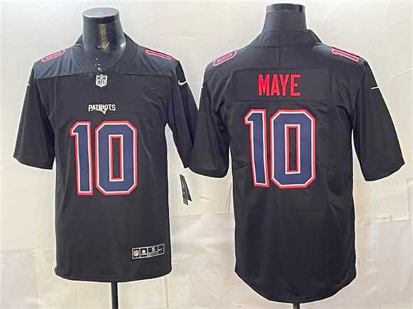 Men's New England Patriots #10 Drake Maye Black Fashion Vapor Untouchable Limited Stitched Jersey,We sell and wholesale Men's New England Patriots #10 Drake Maye Black Fashion Vapor Untouchable Limited Stitched Jersey on line form chian!