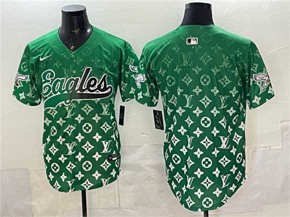Men's Philadelphia Eagles Blank Green With Patch Limited Stitched Baseball Jersey,We sell and wholesale Men's Philadelphia Eagles Blank Green With Patch Limited Stitched Baseball Jersey on line form chian!