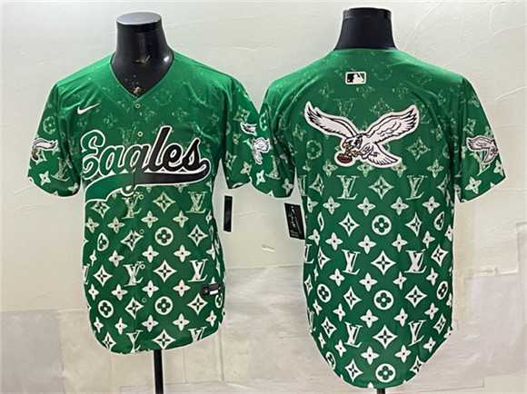 Men's Philadelphia Eagles Team Big Logo Green With Patch Limited Stitched Baseball Jerseys,We sell and wholesale Men's Philadelphia Eagles Team Big Logo Green With Patch Limited Stitched Baseball Jerseys on line form chian!
