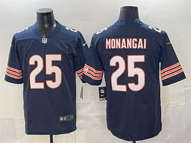 Men's Chicago Bears #25 Kyle Monangai Navy Vapor Untouchable Stitched Jersey,We sell and wholesale Men's Chicago Bears #25 Kyle Monangai Navy Vapor Untouchable Stitched Jersey on line form chian!