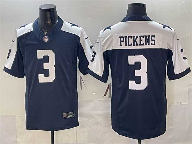 Men's Dallas Cowboys #3 George pickens Navy F.U.S.E. Thanksgiving Vapor Limited Stitched Jersey,We sell and wholesale Men's Dallas Cowboys #3 George pickens Navy F.U.S.E. Thanksgiving Vapor Limited Stitched Jersey on line form chian!