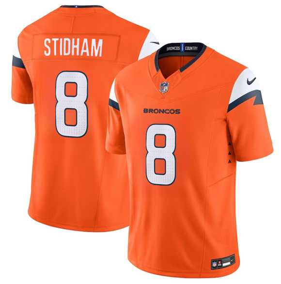 Men's Denver Broncos #8 Jarrett Stidham Orange 2025 F.U.S.E. Vapor Limited Stitched Jersey,We sell and wholesale Men's Denver Broncos #8 Jarrett Stidham Orange 2025 F.U.S.E. Vapor Limited Stitched Jersey on line form chian!