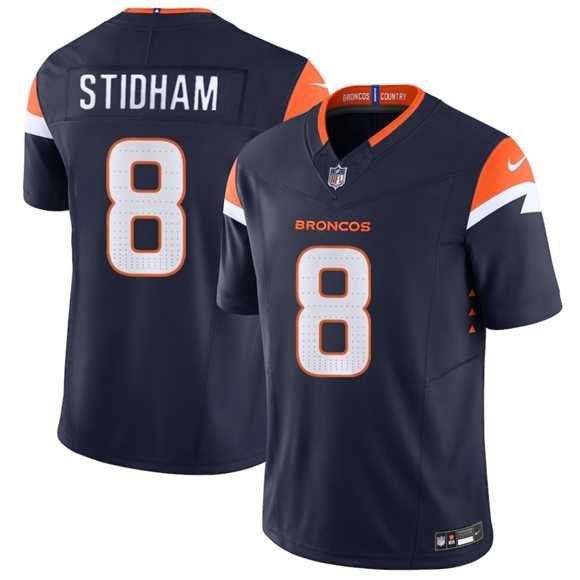 Men's Denver Broncos #8 Jarrett Stidham Navy 2025 F.U.S.E. Vapor Limited Stitched Jersey,We sell and wholesale Men's Denver Broncos #8 Jarrett Stidham Navy 2025 F.U.S.E. Vapor Limited Stitched Jersey on line form chian!