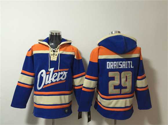 Men's Edmonton Oilers #29 Leon Draisaitl Blue Lace-Up Pullover Hoodie,We sell and wholesale Men's Edmonton Oilers #29 Leon Draisaitl Blue Lace-Up Pullover Hoodie on line form chian!