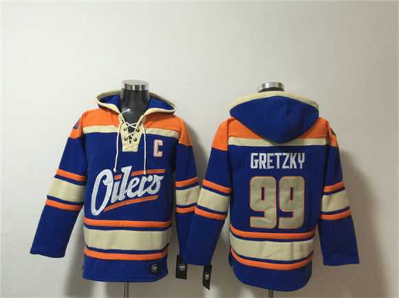 Men's Edmonton Oilers #99 Wayne Gretzky Blue Lace-Up Pullover Hoodie,We sell and wholesale Men's Edmonton Oilers #99 Wayne Gretzky Blue Lace-Up Pullover Hoodie on line form chian!