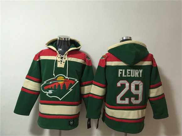 Men's Minnesota Wild #29 Marc-Andre Fleury Green Lace-Up Pullover Hoodie,We sell and wholesale Men's Minnesota Wild #29 Marc-Andre Fleury Green Lace-Up Pullover Hoodie on line form chian!