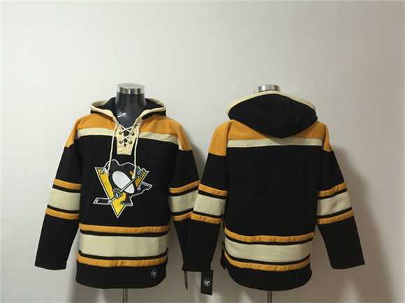 Men's Pittsburgh Penguins Blank Black Lace-Up Pullover Hoodie,We sell and wholesale Men's Pittsburgh Penguins Blank Black Lace-Up Pullover Hoodie on line form chian!