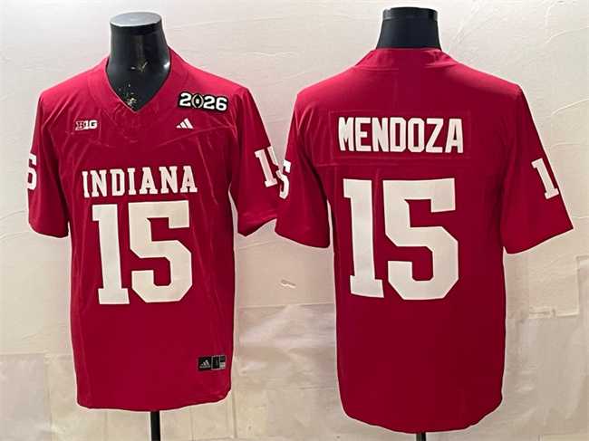 Men's Indiana Hoosiers #15 Fernando Mendoza Red F.U.S.E. 2026 Patch Stitched Basketball Jersey,We sell and wholesale Men's Indiana Hoosiers #15 Fernando Mendoza Red F.U.S.E. 2026 Patch Stitched Basketball Jersey on line form chian!