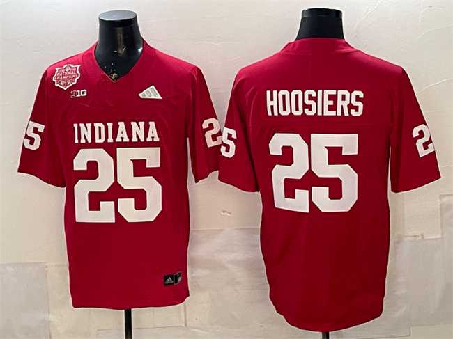 Men's Indiana Hoosiers #25 Hoosiers Red F.U.S.E. 2025 National Champions Patch Stitched Football Jersey,We sell and wholesale Men's Indiana Hoosiers #25 Hoosiers Red F.U.S.E. 2025 National Champions Patch Stitched Football Jersey on line form chian!