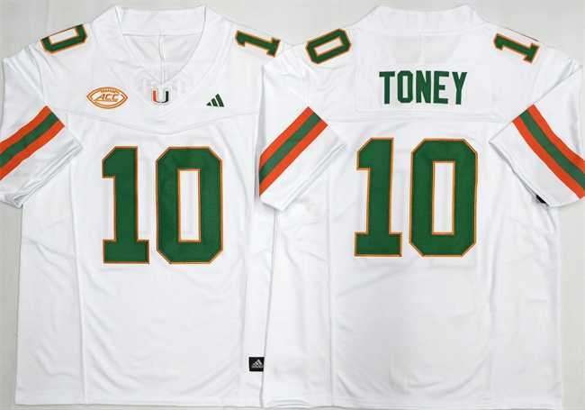 Men's Miami Hurricanes #10 Malachi Toney White F.U.S.E. 2026 Stitched Football Jersey,We sell and wholesale Men's Miami Hurricanes #10 Malachi Toney White F.U.S.E. 2026 Stitched Football Jersey on line form chian!