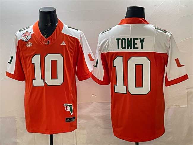 Men's Miami Hurricanes #10 Malachi Toney Orange Alternate F.U.S.E. The Fiesta Bowl Champions & Florida Patch Stitched Football Jersey,We sell and wholesale Men's Miami Hurricanes #10 Malachi Toney Orange Alternate F.U.S.E. The Fiesta Bowl Champions & Florida Patch Stitched Football Jersey on line form chian!