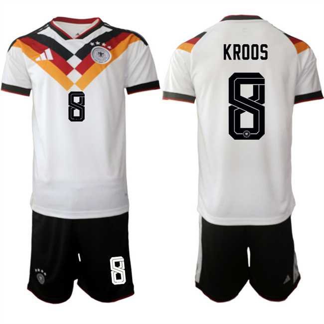Men's Germany #8 Kroos White 2025-26 Home Soccer Jersey Suit,We sell and wholesale Men's Germany #8 Kroos White 2025-26 Home Soccer Jersey Suit on line form chian!