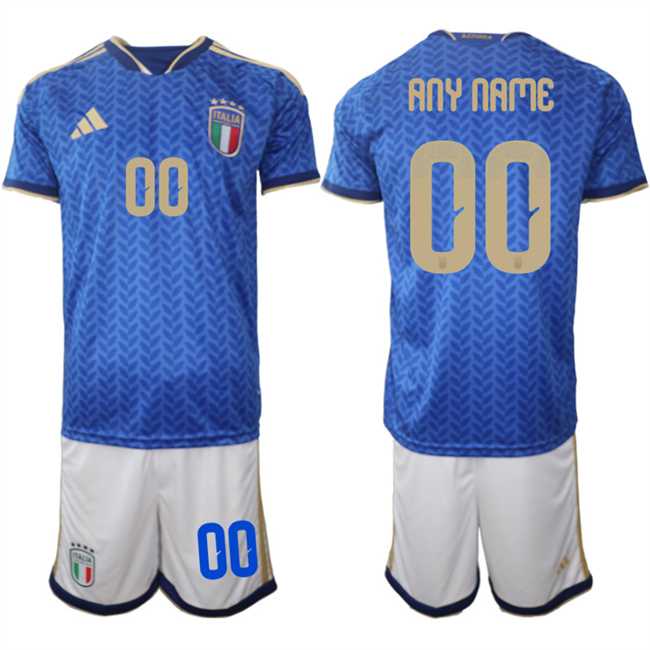 Men's Italy Custom 2025-26 Blue Home Soccer Jersey Suit,We sell and wholesale Men's Italy Custom 2025-26 Blue Home Soccer Jersey Suit on line form chian!
