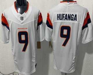 Men's Denver Broncos #9 Talanoa Hufanga Limited White FUSE Vapor Stitched Jersey,We sell and wholesale Men's Denver Broncos #9 Talanoa Hufanga Limited White FUSE Vapor Stitched Jersey on line form chian!