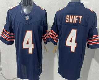 Men's Chicago Bears #4 D'Andre Swift Limited Navy FUSE Vapor Stitched Jersey,We sell and wholesale Men's Chicago Bears #4 D'Andre Swift Limited Navy FUSE Vapor Stitched Jersey on line form chian!