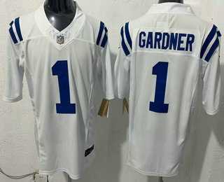 Men's Indianapolis Colts #1 Sauce Gardner Limited White FUSE Vapor Stitched Jersey,We sell and wholesale Men's Indianapolis Colts #1 Sauce Gardner Limited White FUSE Vapor Stitched Jersey on line form chian!