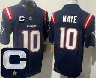 Men's New England Patriots #10 Drake Maye Limited Navy Captain Patch FUSE Vapor Stitched Jersey,We sell and wholesale Men's New England Patriots #10 Drake Maye Limited Navy Captain Patch FUSE Vapor Stitched Jersey on line form chian!