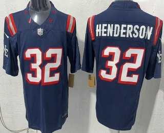 Men's New England Patriots #32 TreVeyon Henderson Limited Navy Rivalries FUSE Vapor Stitched Jersey,We sell and wholesale Men's New England Patriots #32 TreVeyon Henderson Limited Navy Rivalries FUSE Vapor Stitched Jersey on line form chian!