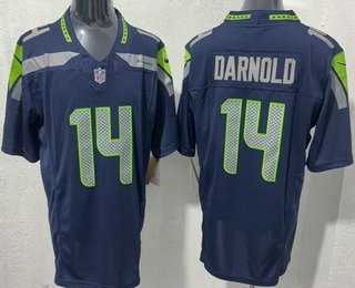 Men's Seattle Seahawks #14 Sam Darnold Limited Navy FUSE Vapor Stitched Jersey,We sell and wholesale Men's Seattle Seahawks #14 Sam Darnold Limited Navy FUSE Vapor Stitched Jersey on line form chian!