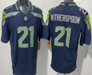 Men's Seattle Seahawks #21 Devon Witherspoon Limited Navy FUSE Vapor Stitched Jersey,We sell and wholesale Men's Seattle Seahawks #21 Devon Witherspoon Limited Navy FUSE Vapor Stitched Jersey on line form chian!