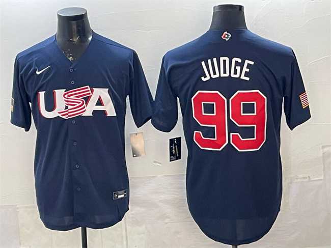 Men's USA #99 Aaron Judge 2023 Navy World Baseball Classic Stitched Jersey,We sell and wholesale Men's USA #99 Aaron Judge 2023 Navy World Baseball Classic Stitched Jersey on line form chian!